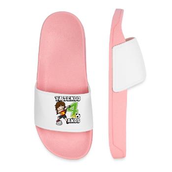 Football girl c’est mon 8ème anniversaire espagnol - Claquettes Femme - rose clair - Devant