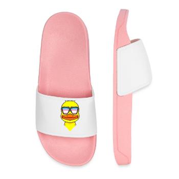 Transgender Transsexual Duck Gift - Women’s Pool Sliders - light pink - Front