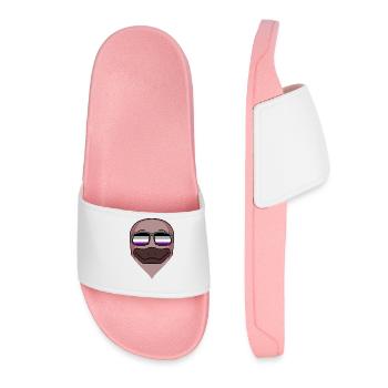 Asexual Lgbt Platypus Asexuality - Women’s Pool Sliders - light pink - Front