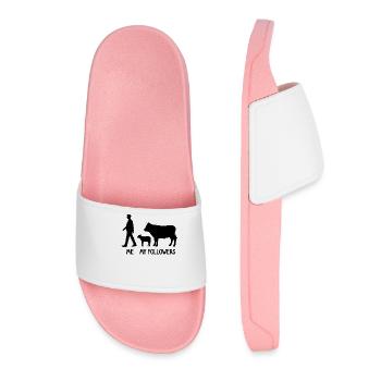 I Mes followers Éleveur de vaches Éleveur Vaches Agriculteur - Claquettes Femme - rose clair - Devant