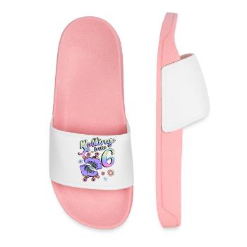Rouler dans 6 rollers Floral 6ème année - Claquettes Femme - rose clair - Devant