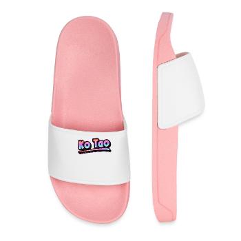 Vintage Thailand Vacation Asia Thai Ko Tao - Women’s Pool Sliders - light pink - Front