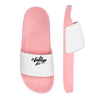 Vintage 2005 Birthday Sayings - Women’s Pool Sliders - light pink - Front