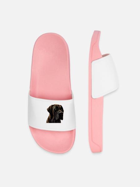 Dogge Doggen Hund Hunde Deutsche Dogge - Frauen Badelatschen - Hellrosa