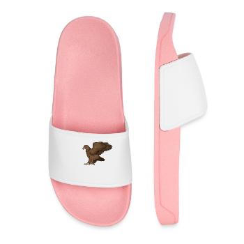 Dessin d’un aigle royal - Claquettes Femme - rose clair - Devant