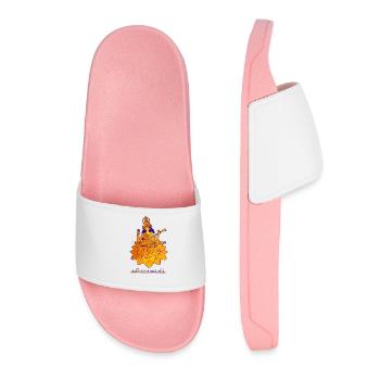 Hindu God - Saraswati - Women’s Pool Sliders - light pink - Front