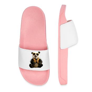 Panda Bear Lunettes de soleil Pandas Love Cute Panda Bear - Claquettes Femme - rose clair - Devant