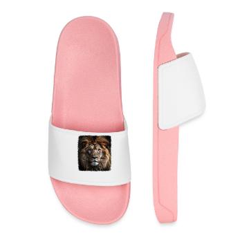 Lions realistic lion - Women’s Pool Sliders - light pink - Front