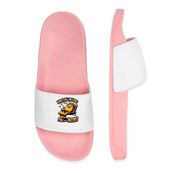 Tako Deck Chair Tacos Instead of Love - Women’s Pool Sliders - light pink - Front