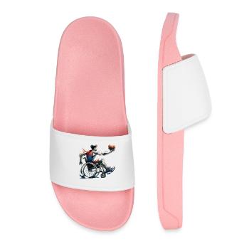 Wheelchair Basketball Wheelchair Basketball - Women’s Pool Sliders - light pink - Front
