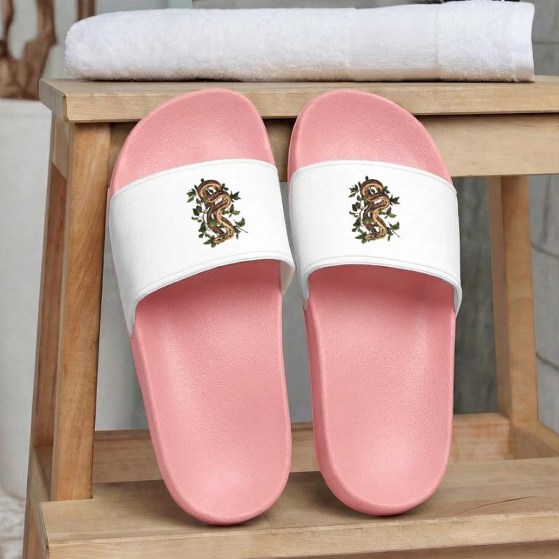 King Python Snakes Lover Terrarium Python Women’s Pool Sliders