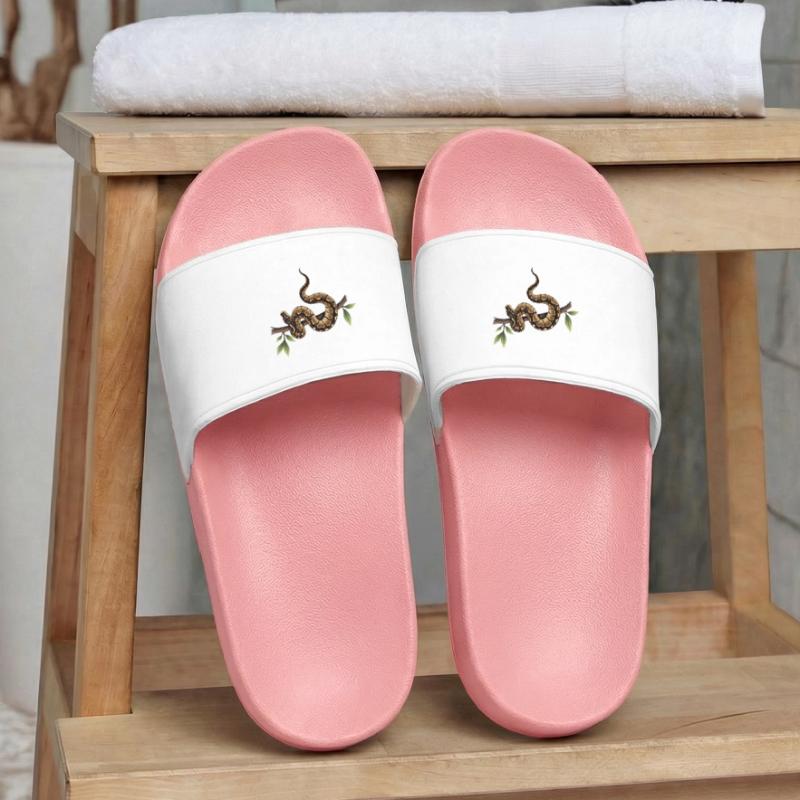 King Python Snakes Lover Terrarium Python Women’s Pool Sliders