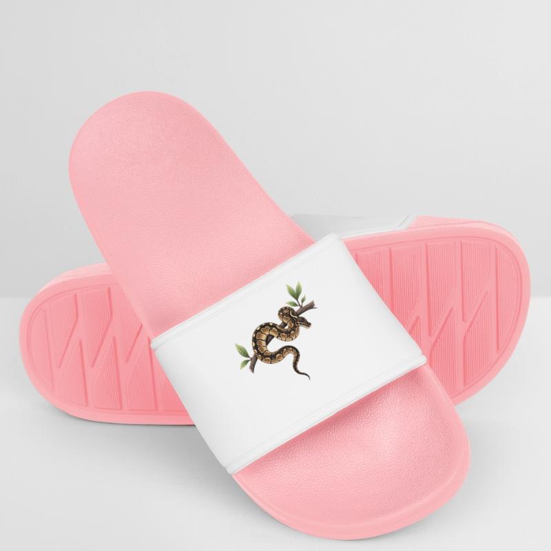 King Python Snakes Lover Terrarium Python Women’s Pool Sliders