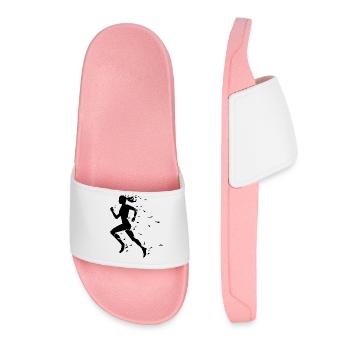 Run woman - Frauen Badelatschen - Hellrosa - Vorne