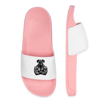 Muscles du chien - Claquettes Femme - rose clair - Devant