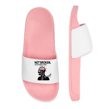 Pas cassé – juste câblé différemment - Claquettes Femme - rose clair - Devant