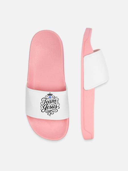 Équipe de la Croix de Jésus - Claquettes Femme - rose clair
