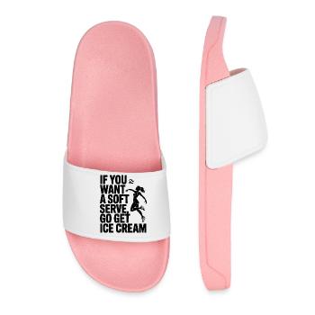 Soft-serve? Then off to the – volleyball - Women’s Pool Sliders - light pink - Front