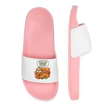 Lazy Sloth - Women’s Pool Sliders - light pink - Front