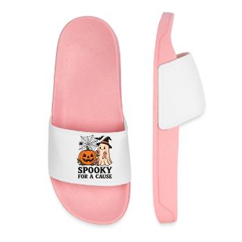 Gruselig für einen guten Zweck – Cute Ghost Support - Frauen Badelatschen - Hellrosa - Vorne