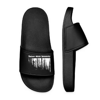 Nature above humanity - Women’s Pool Sliders - black - Front
