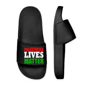 palestinian lives matter - Claquettes Femme - noir - Devant