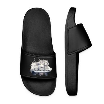 Gorch Fock Sailing Ship - Women’s Pool Sliders - black - Front