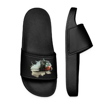 Chariot élévateur - Claquettes Femme - noir - Devant
