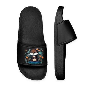 Fleurs de loutre bébé – Loutre - Women’s Pool Sliders - black - Front