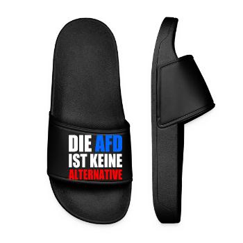 die afd ist keine alternative - Frauen Badelatschen - Schwarz - Vorne