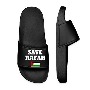 Save rafah - Women’s Pool Sliders - black - Front