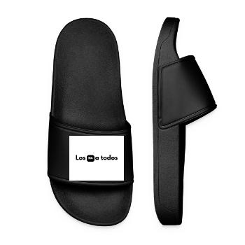NA in black box between letters - Women’s Pool Sliders - black - Front