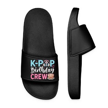Équipe d’anniversaire K-Pop - Claquettes Femme - noir - Devant