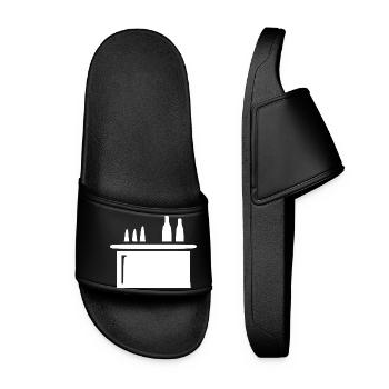 Bar Cocktail Bar Gastronomie Barman de cadeaux - Claquettes Femme - noir - Devant