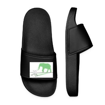 Out of a mosquito make an elephant drawing - Women’s Pool Sliders - black - Front