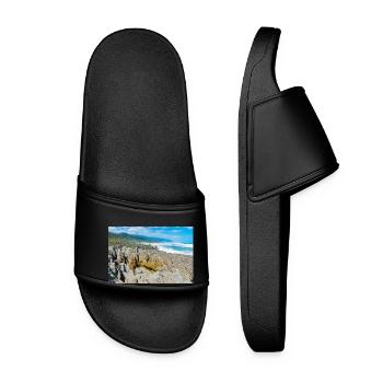 Punakaiki Pancake Rocks littoral Paparoa New Zeal - Claquettes Femme - noir - Devant