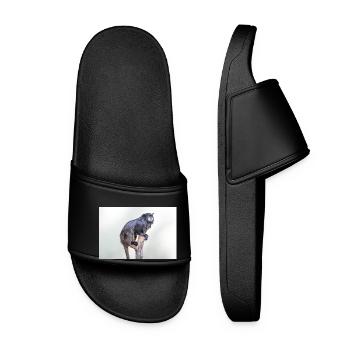 Tamarin à manteau noir Schwarzrückentamarin - Claquettes Femme - noir - Devant