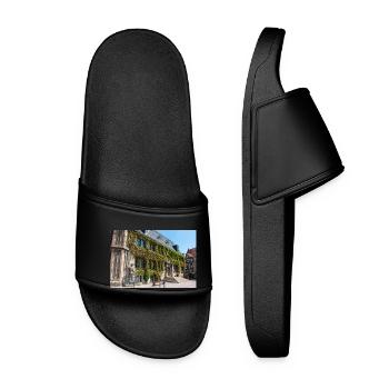 city hall (Rathaus) Quedlinburg Saxony-Anhalt - Women’s Pool Sliders - black - Front