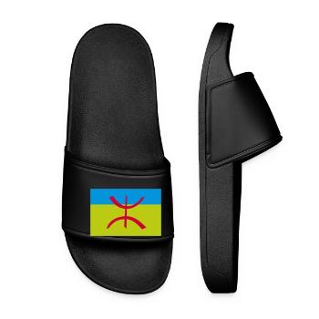 Drapeau Berbère Amazigh Algérie - Claquettes Femme - noir - Devant