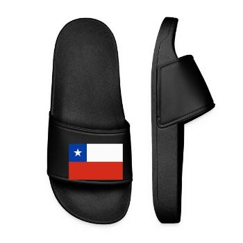 Chili flag / Drapeau Chili - Claquettes Femme - noir - Devant