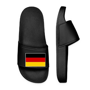Deutschland flagge - Frauen Badelatschen - Schwarz - Vorne