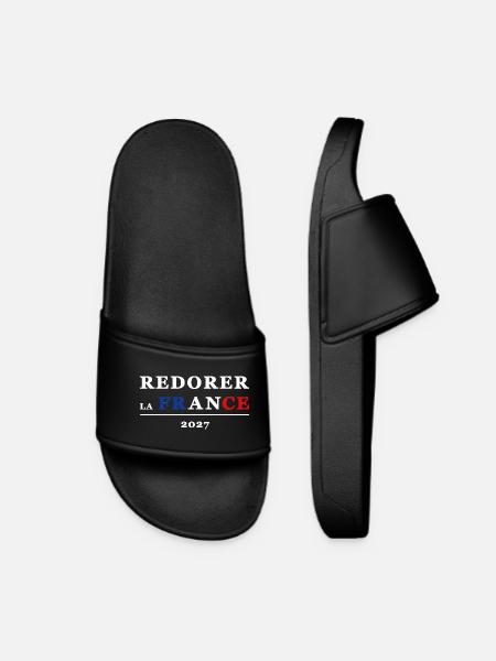 RESTORING FRANCE 2 - Women’s Pool Sliders - black
