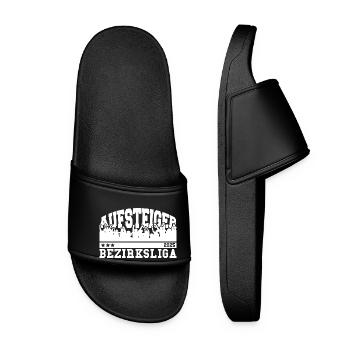 Aufsteiger 2025 Bezirksliga Aufstieg Fußball - Frauen Badelatschen - Schwarz - Vorne