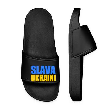Slava ukraini - Women’s Pool Sliders - black - Front