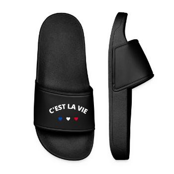 C'est la vie - Claquettes Femme - noir - Devant