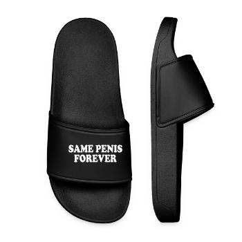 Same penis forever - Frauen Badelatschen - Schwarz - Vorne