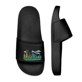 Ville de Seattle - Claquettes Femme - noir - Devant