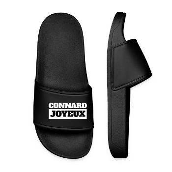 HAPPY ASSHOLE - Black Humor - Women’s Pool Sliders - black - Front