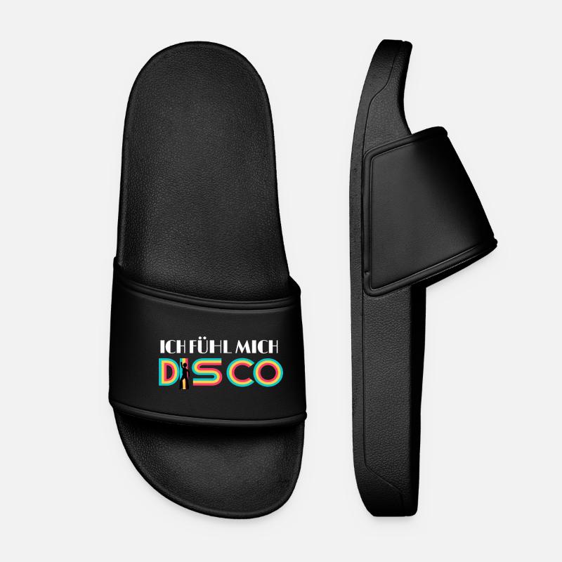 I FEEL DISCO, - Women’s Pool Sliders - black