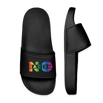 no racism - Women’s Pool Sliders - black - Front